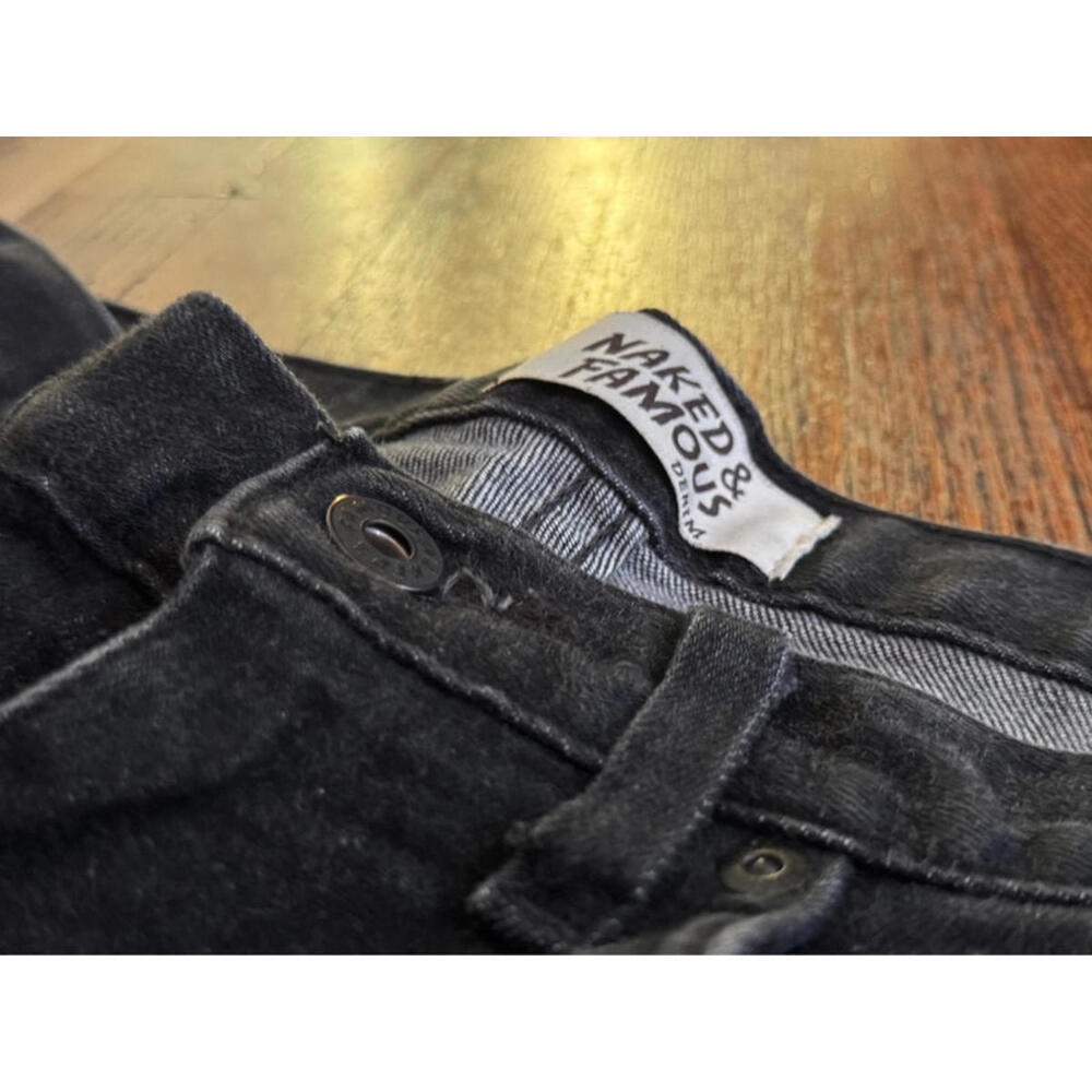 Naked and Famous Black Skinny Denim